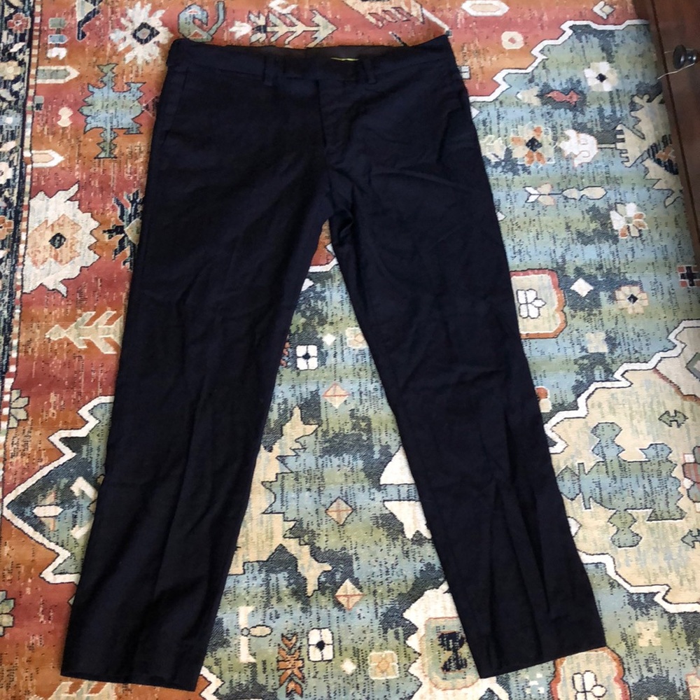 Men’s Navy Dress Pants: Louis Raphael Luxe 35 X 30
